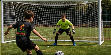 Penalty shootout competition at a Next Gen Ballerz camp